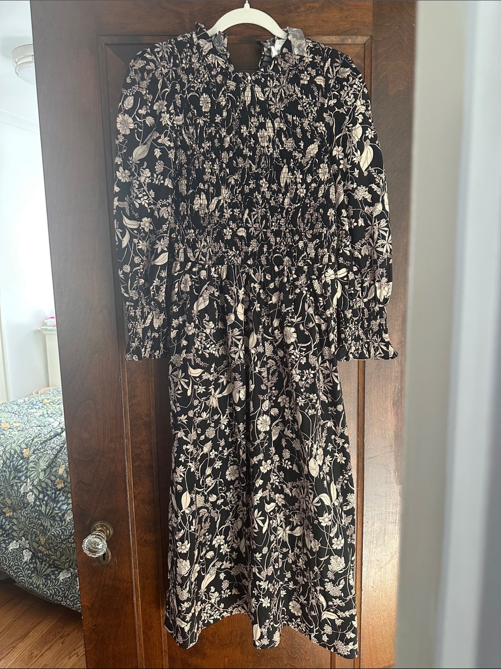 NWT smocked midi dress